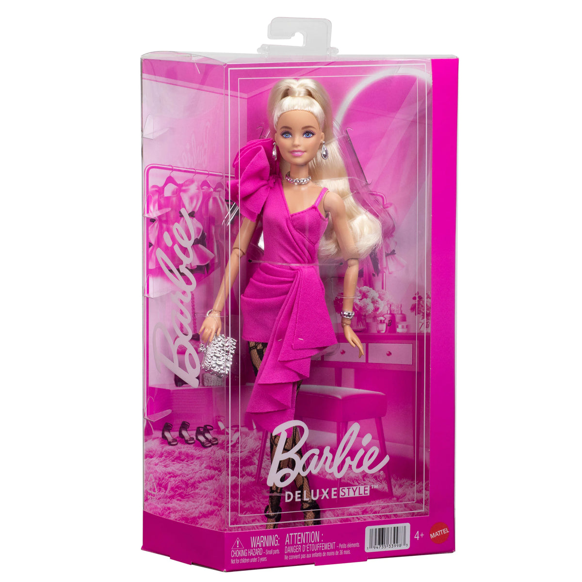 Barbiecore Deluxe Fashionistas - Pink & Black Tights