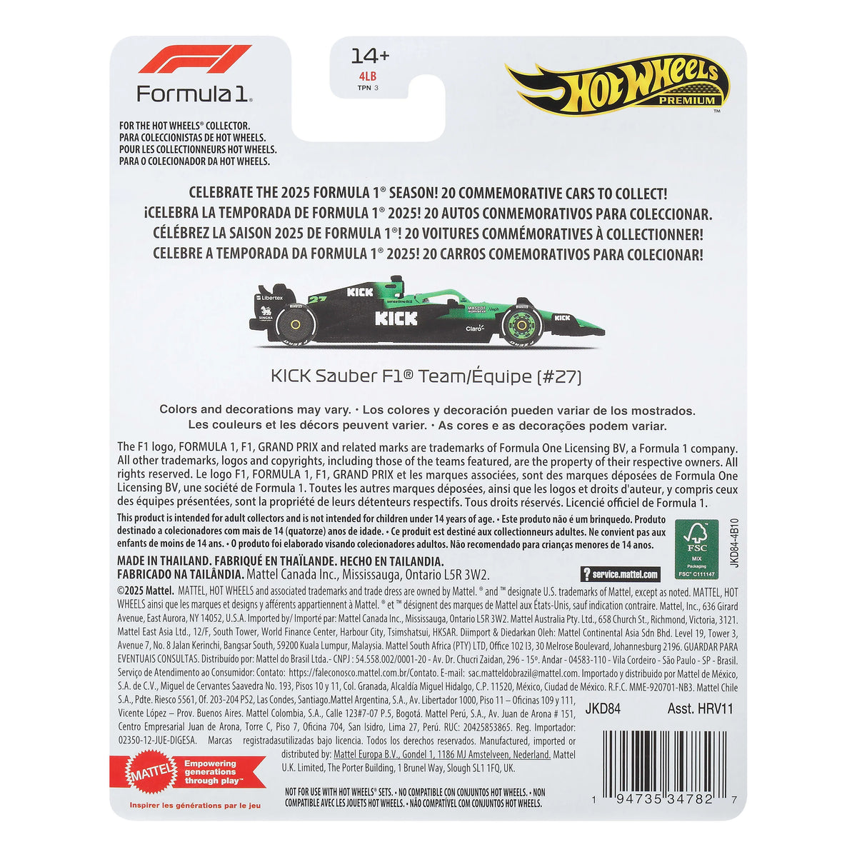 HW RC TM SAUBER - DRVR 1