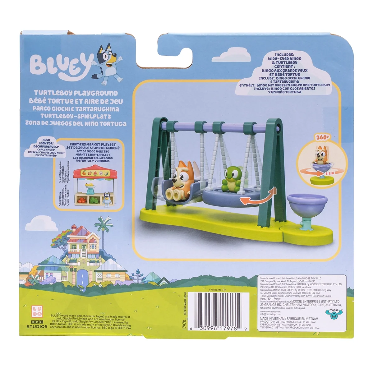 BLUEY S12 MINI PLAYSET TURTLE BOY PLAYGROUND