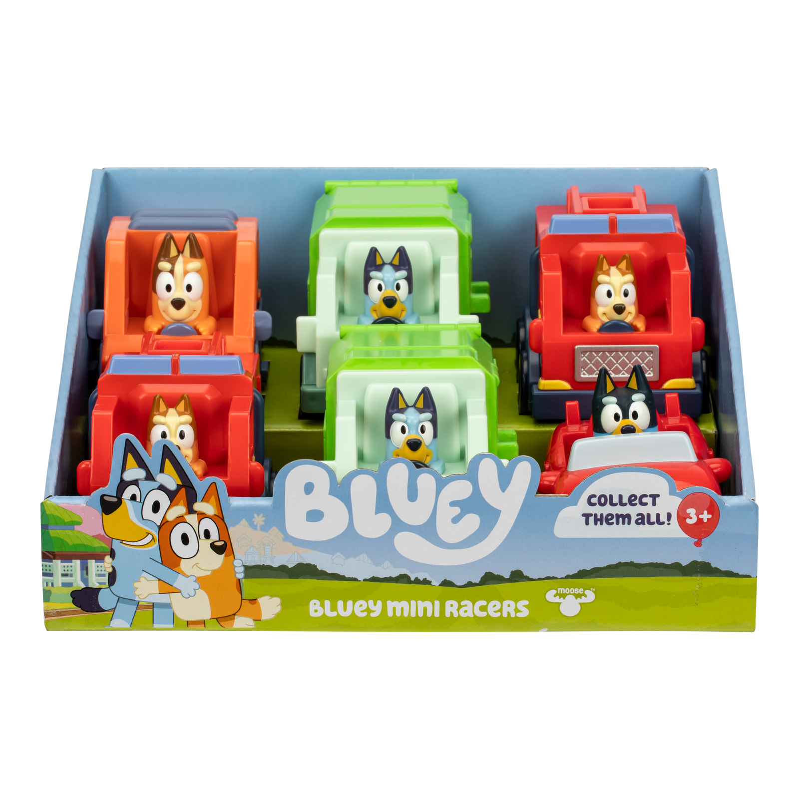 Bluey Mini Racers Single Pack - packaging
