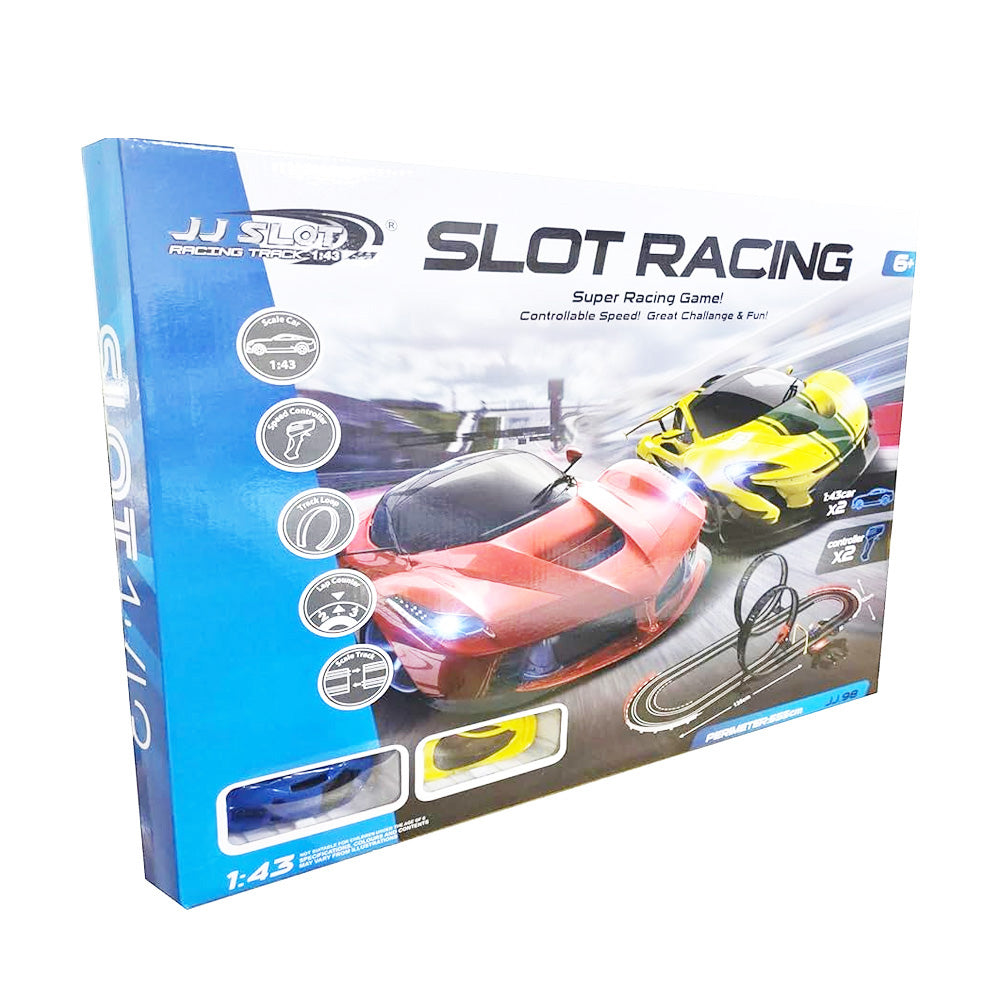 JJ  SLOT RACING TRACK 1:43 SCALE & 440cm PERIMETER 6YRS+