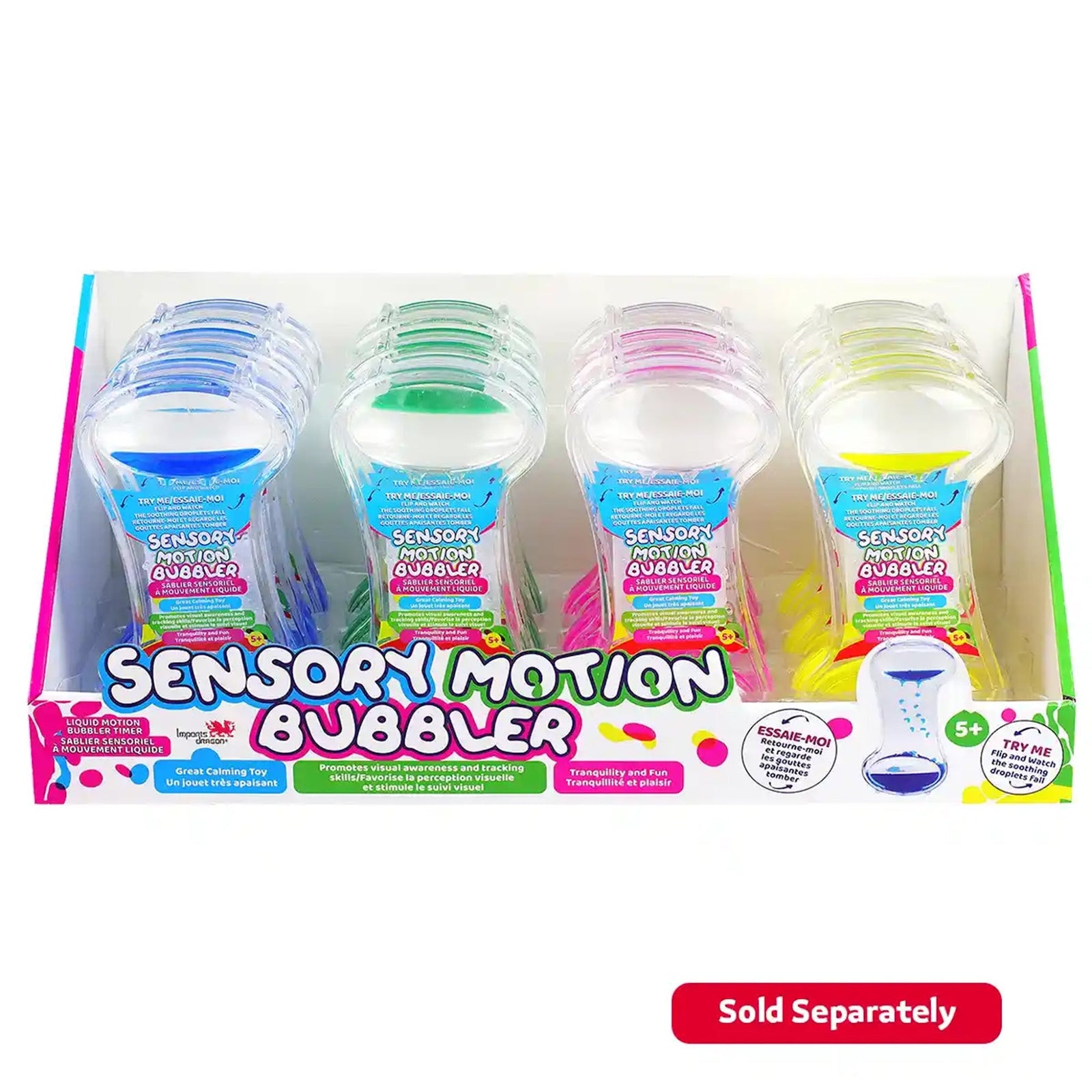 Sensory Motion Bubbler Small Drop (4 Assorted)