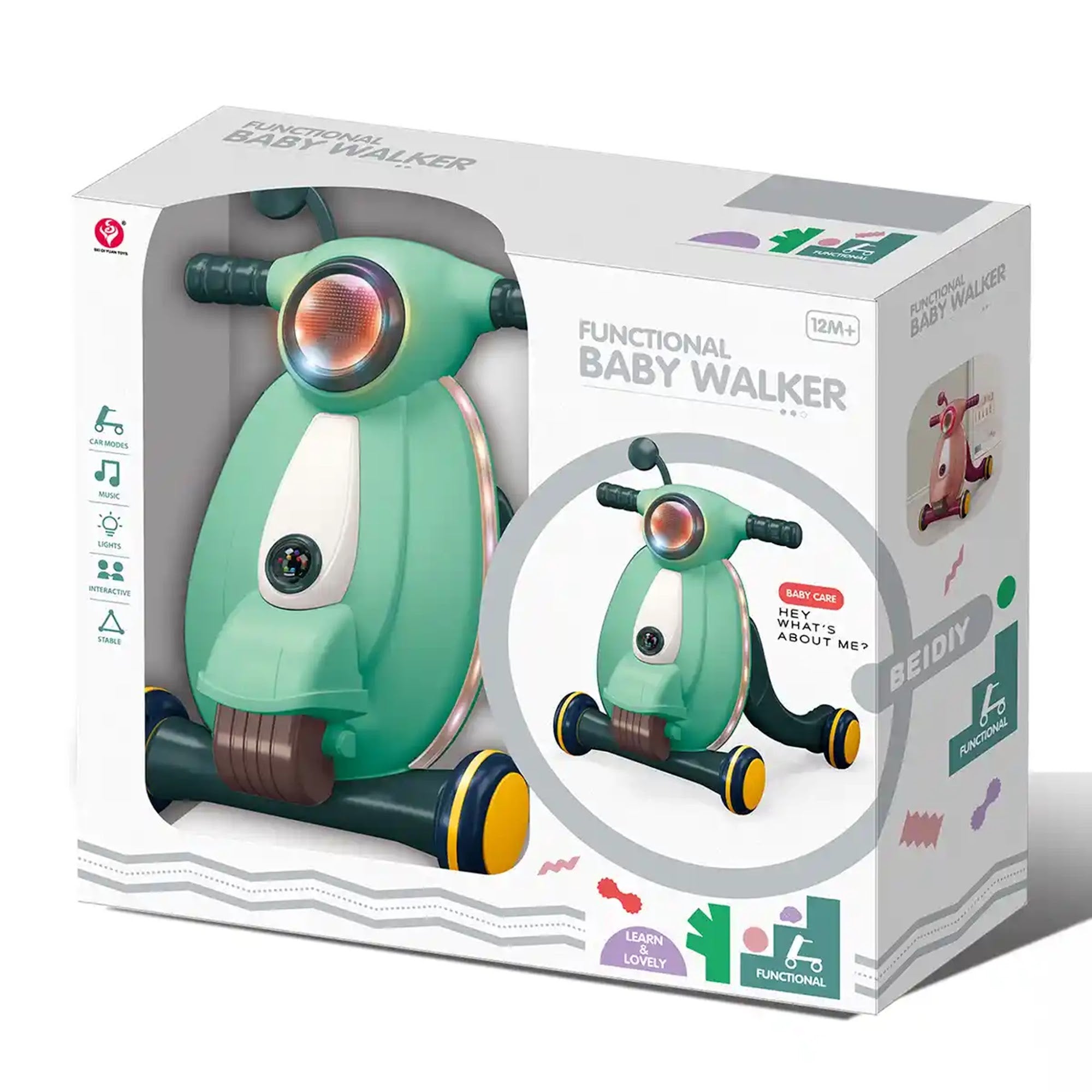 FUNCTIONAL BABY WALKER -SKYBLUE