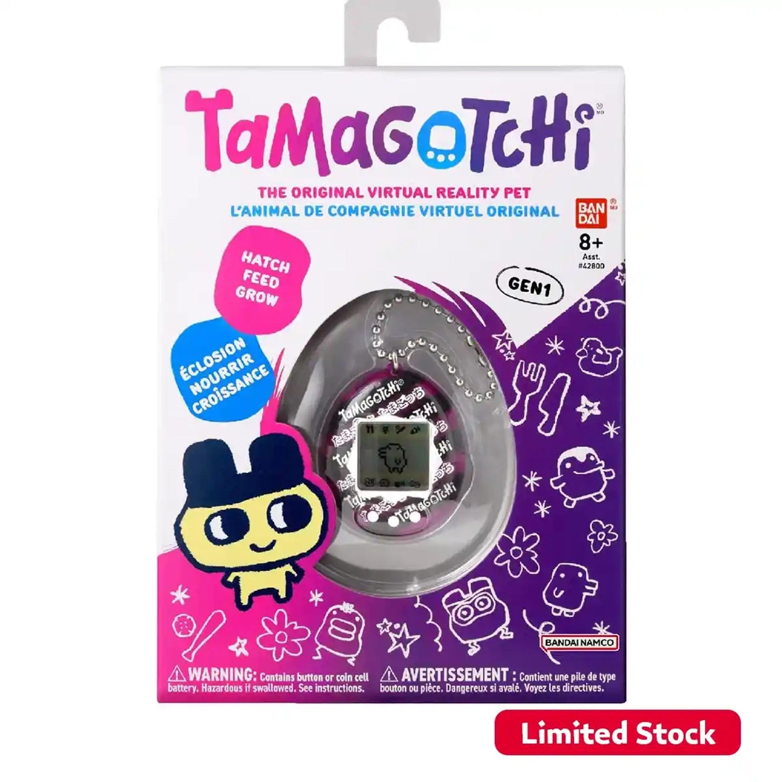 TAMAGOTCHI ORIGI. JAPAN RIBBON B/O PDQ8