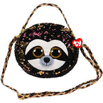 TY FASHION SEQUIN DANGLER BROWN PURSE