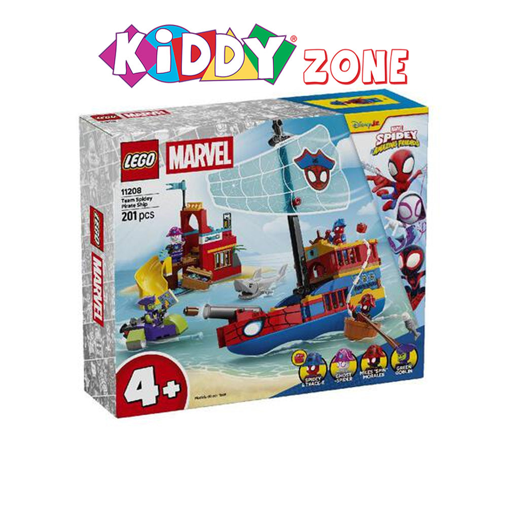 LEGOÃÂ® Marvel Spidey And His Amazing Friends Team Spidey Pirate Ship 11208