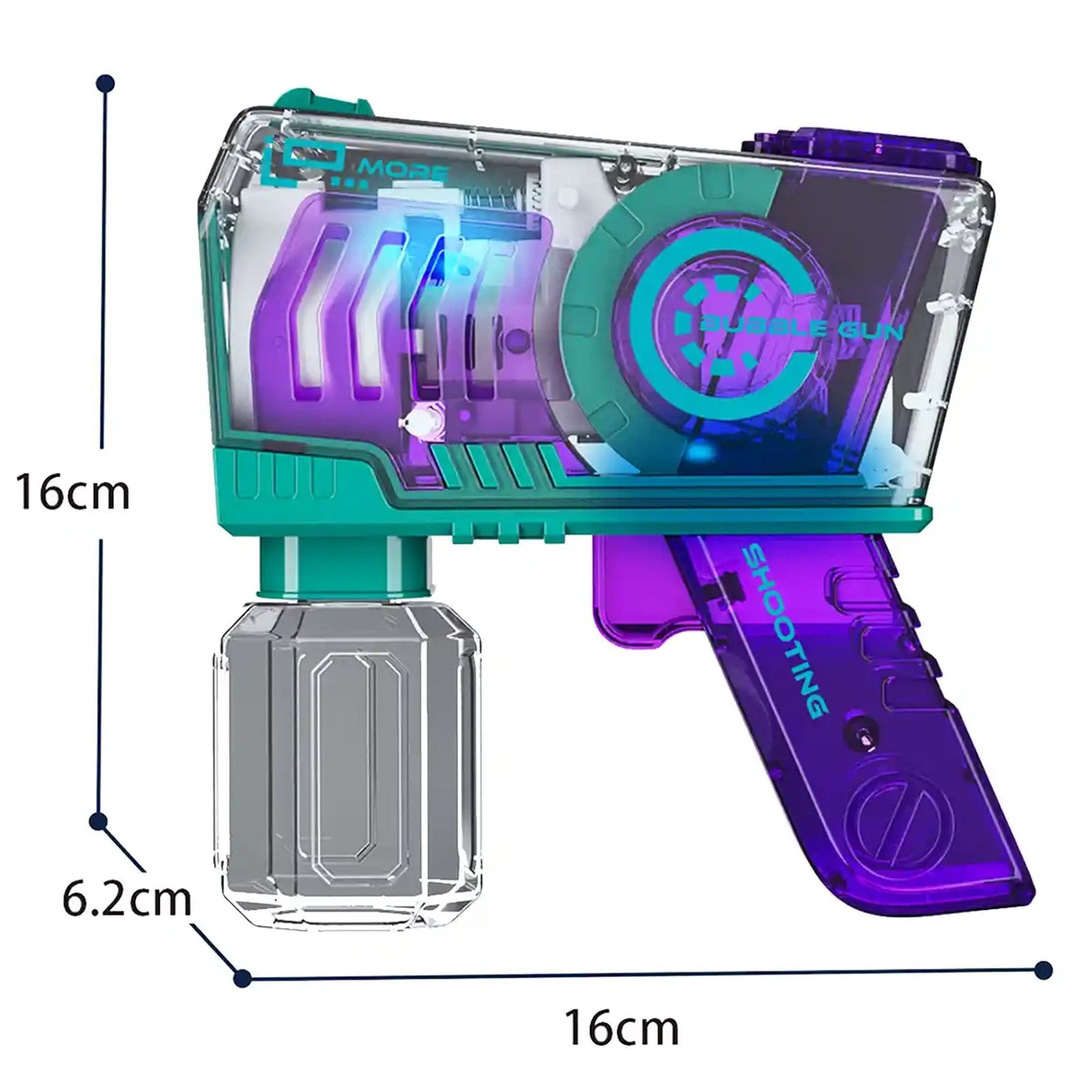 TRANSPARENT FASHION BUBBLE MACHINE 3YRS+