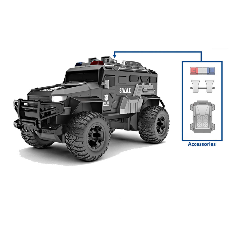 RW RC CAR SWAT POLICE 1:18 6YRS+