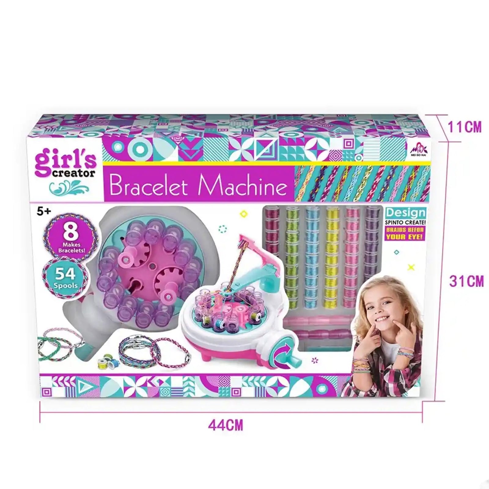 2 IN 1 BRAIDING SET BRACELET MACHINE 6YRS+