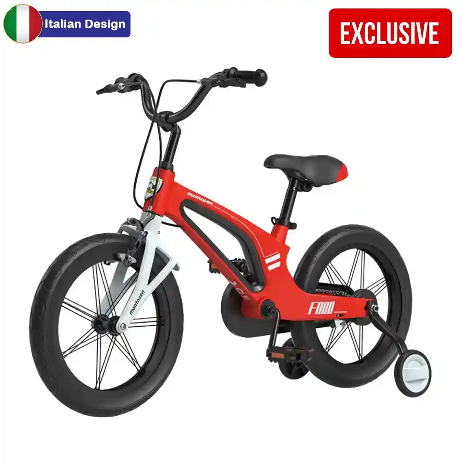Montasen 14'' Magnesium Children Bike M-F800 RED