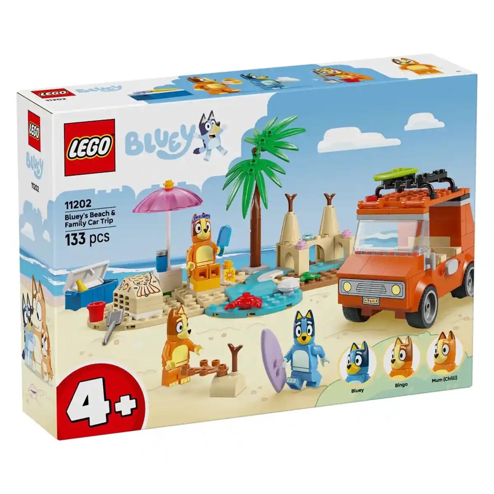 LEGO-Bluey 11202 Bluey's Beach & Family Car Trip