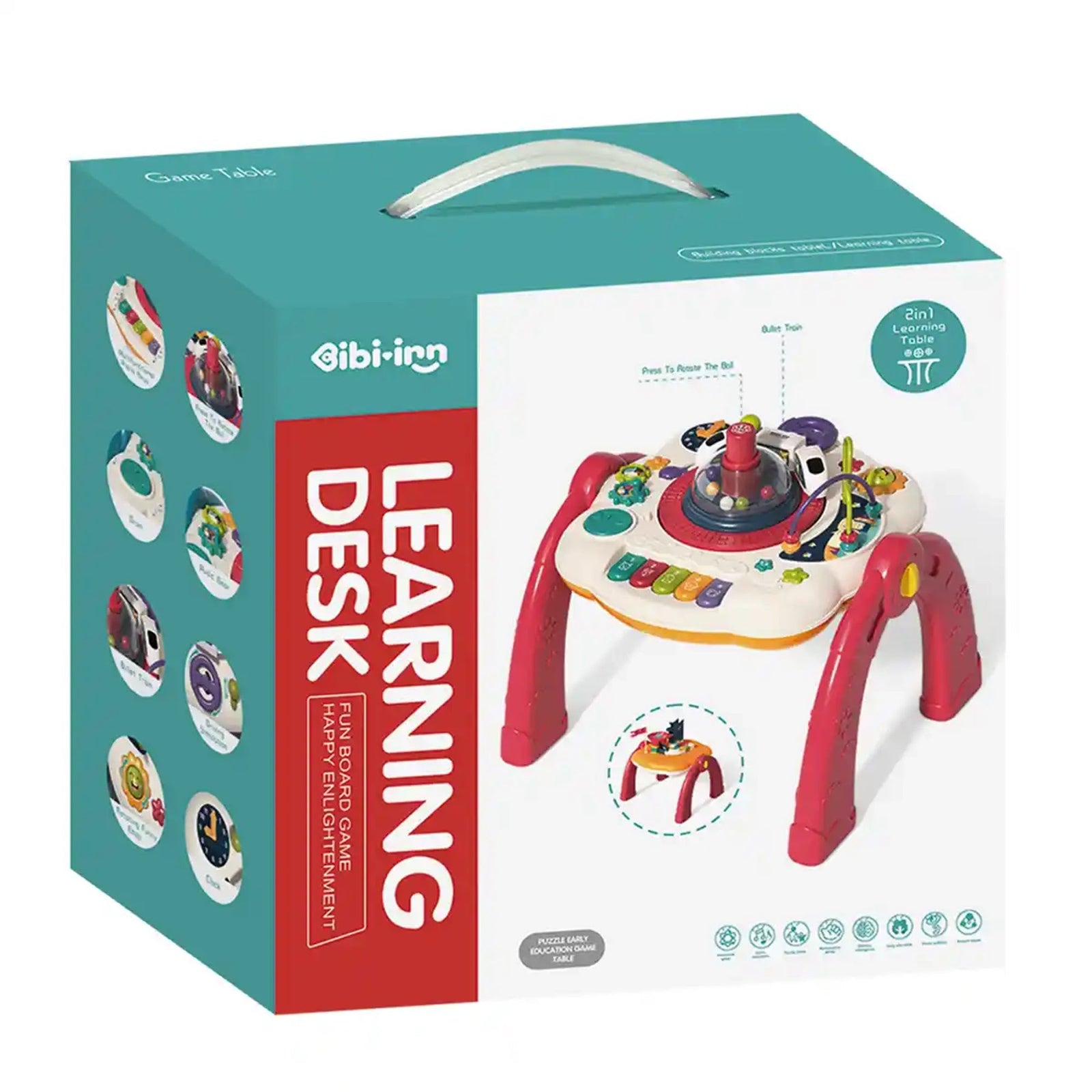 TRAIN GAME TABLE (RED) 3YRS+
