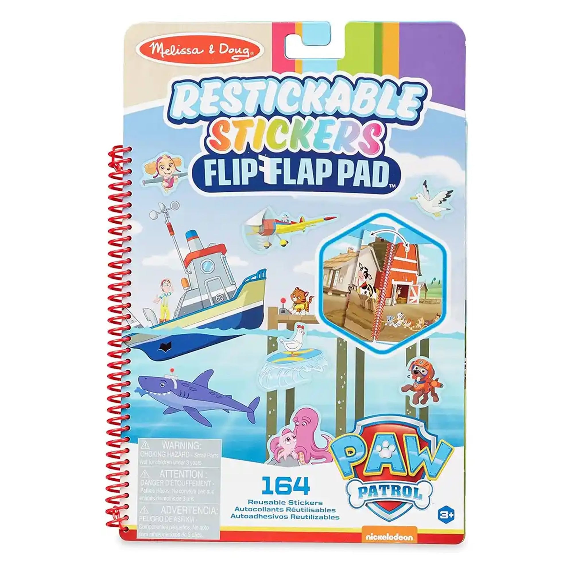 MD PAW PATROL RESTICKABLE STICKERS FLIP-FLAP PAD - ADVENTURE BAY 46033254