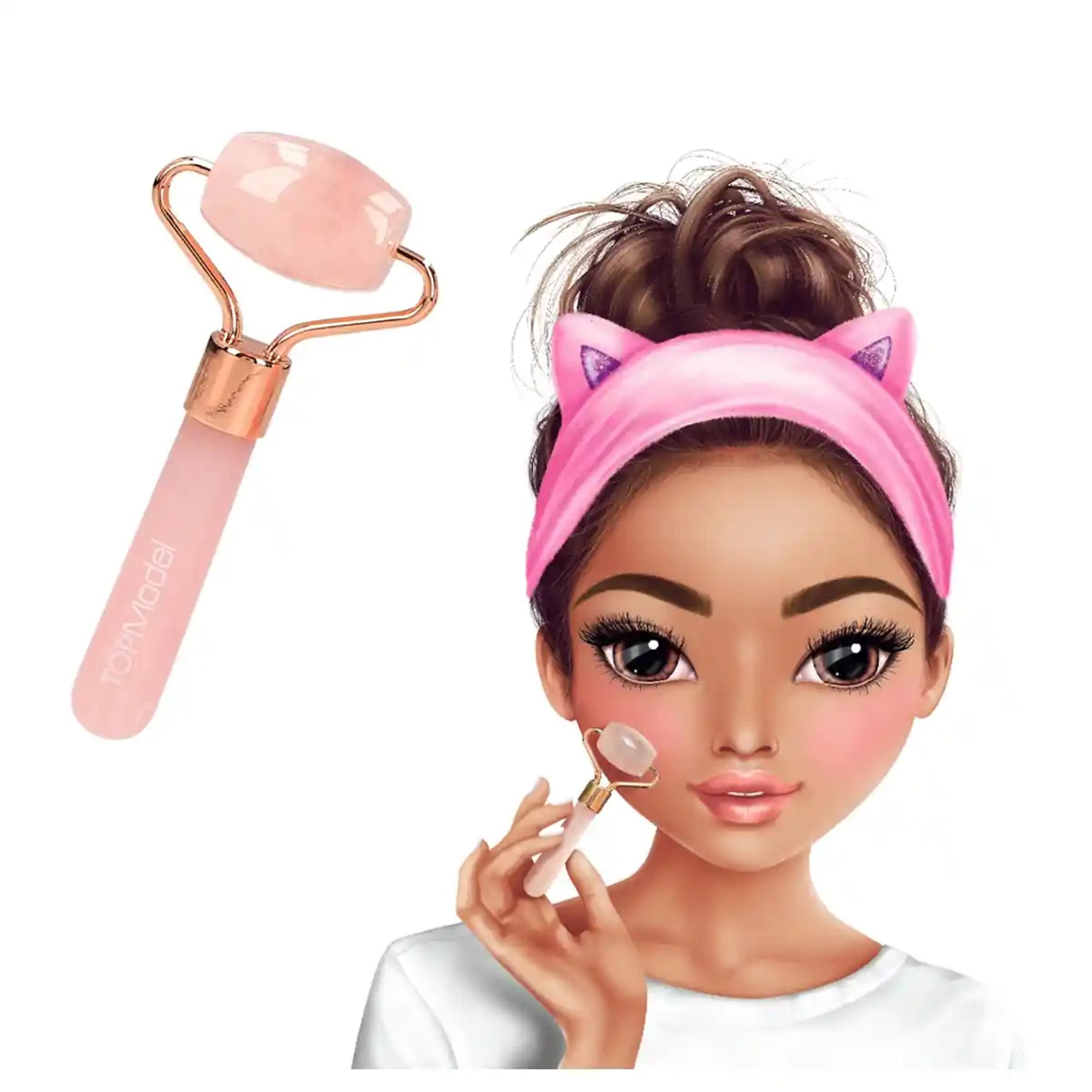 TOPModel Beauty & Me Mini Rose Quartz Face Roller Set