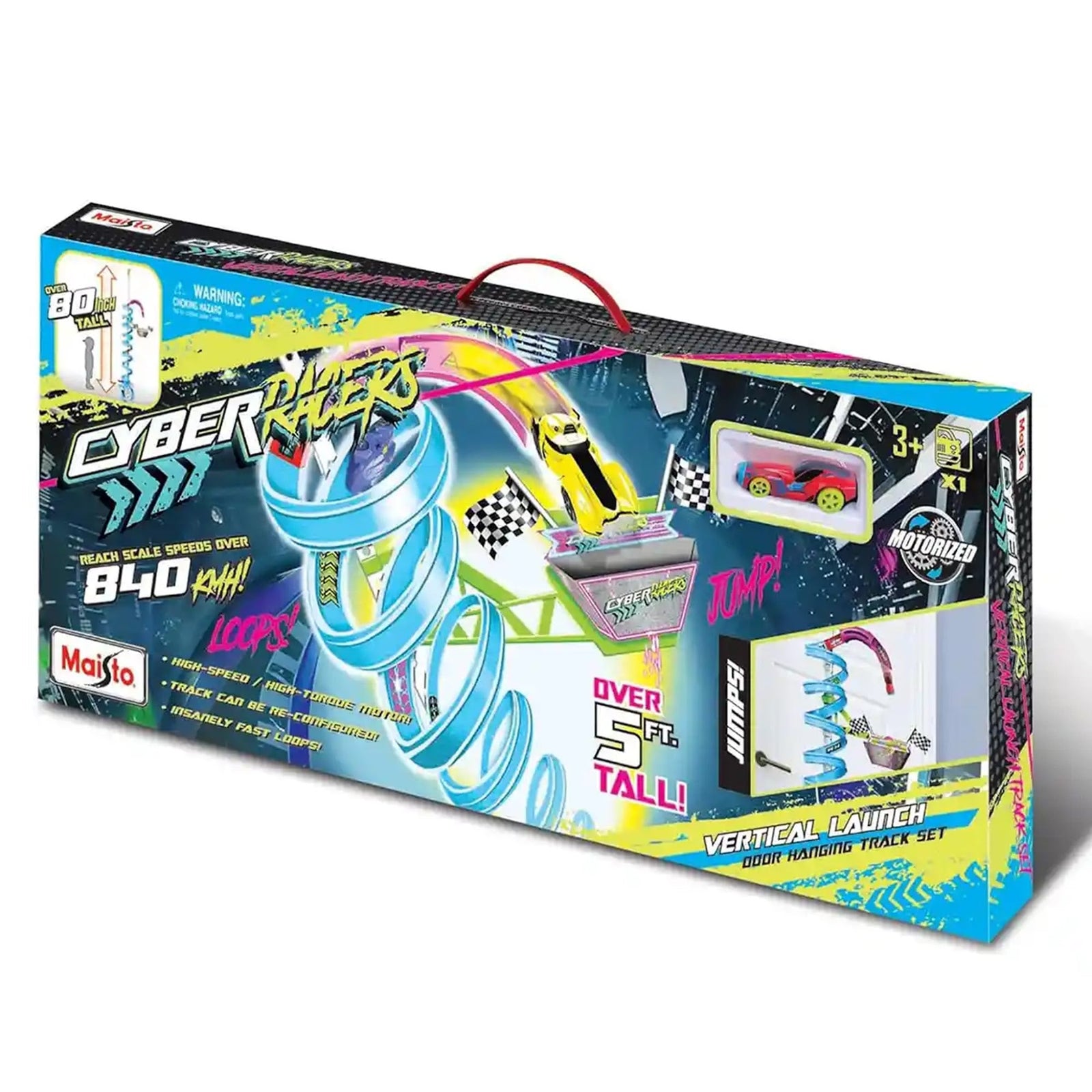 CYBER RACERS DOOR HOOP TRACK SET (INC 2PCS VHCLS)