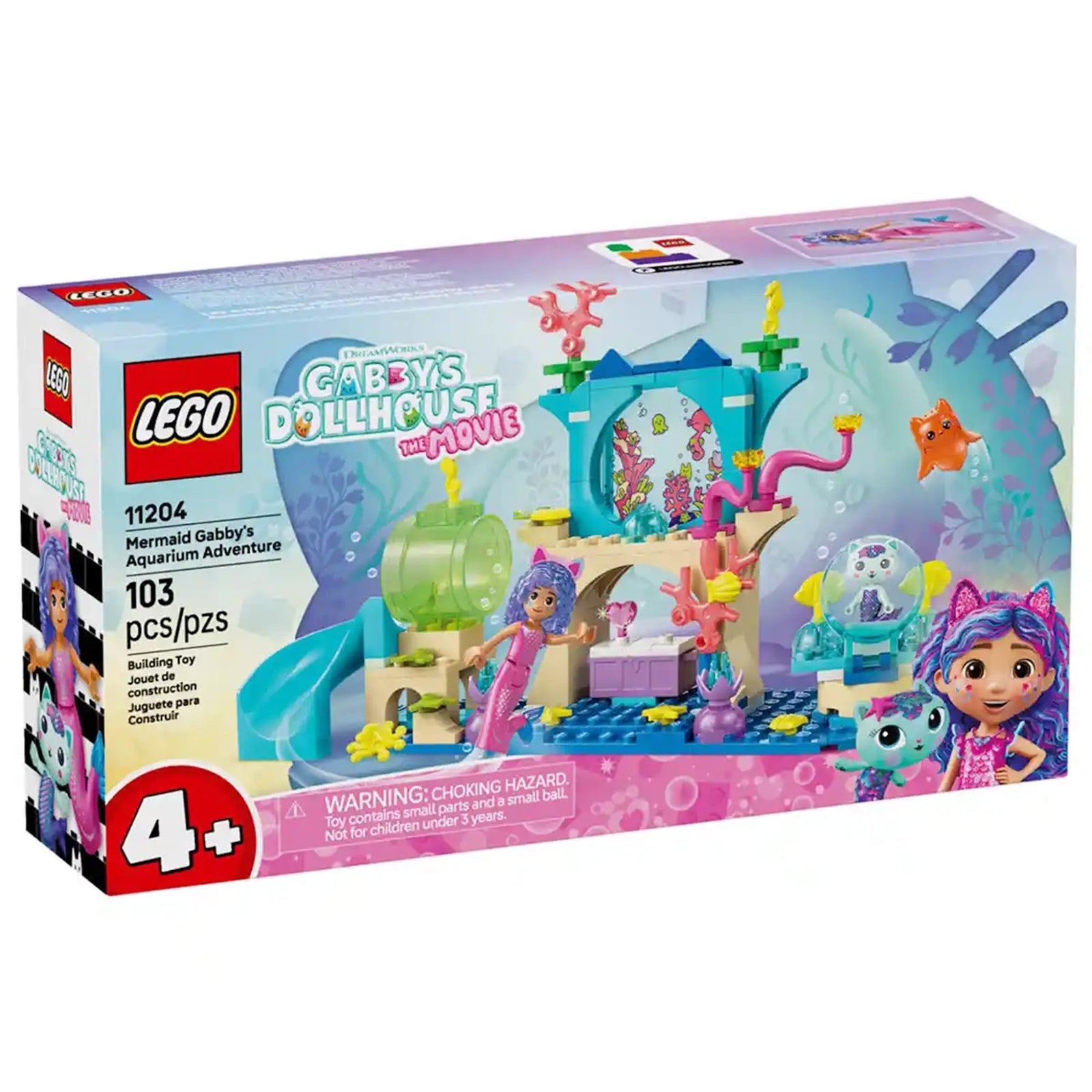 LEGO Gabby's Dollhouse 11204 Mermaid Gabby's Aquarium Adventure