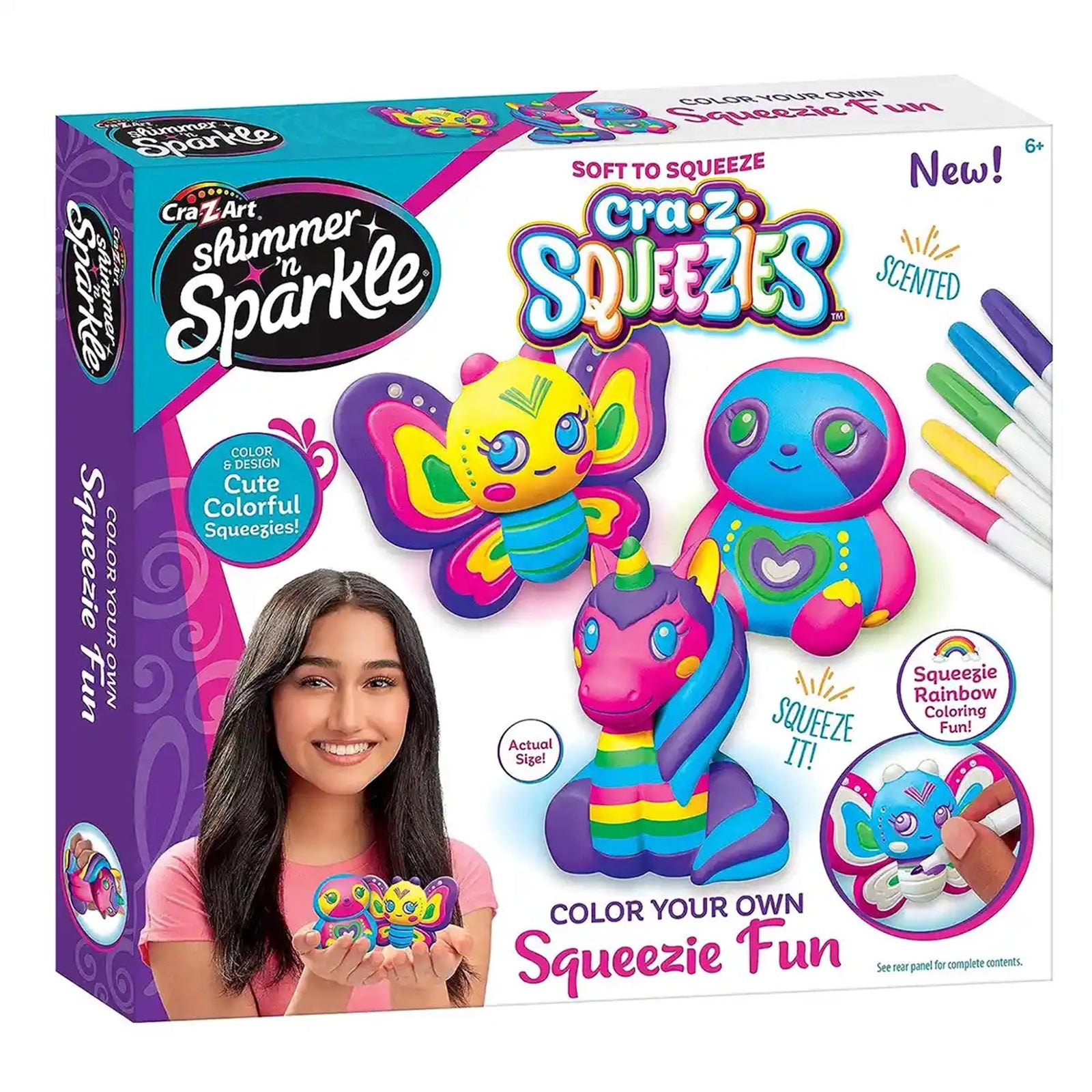Shimmer N Sparkle Color Your Own Squeezie Fun