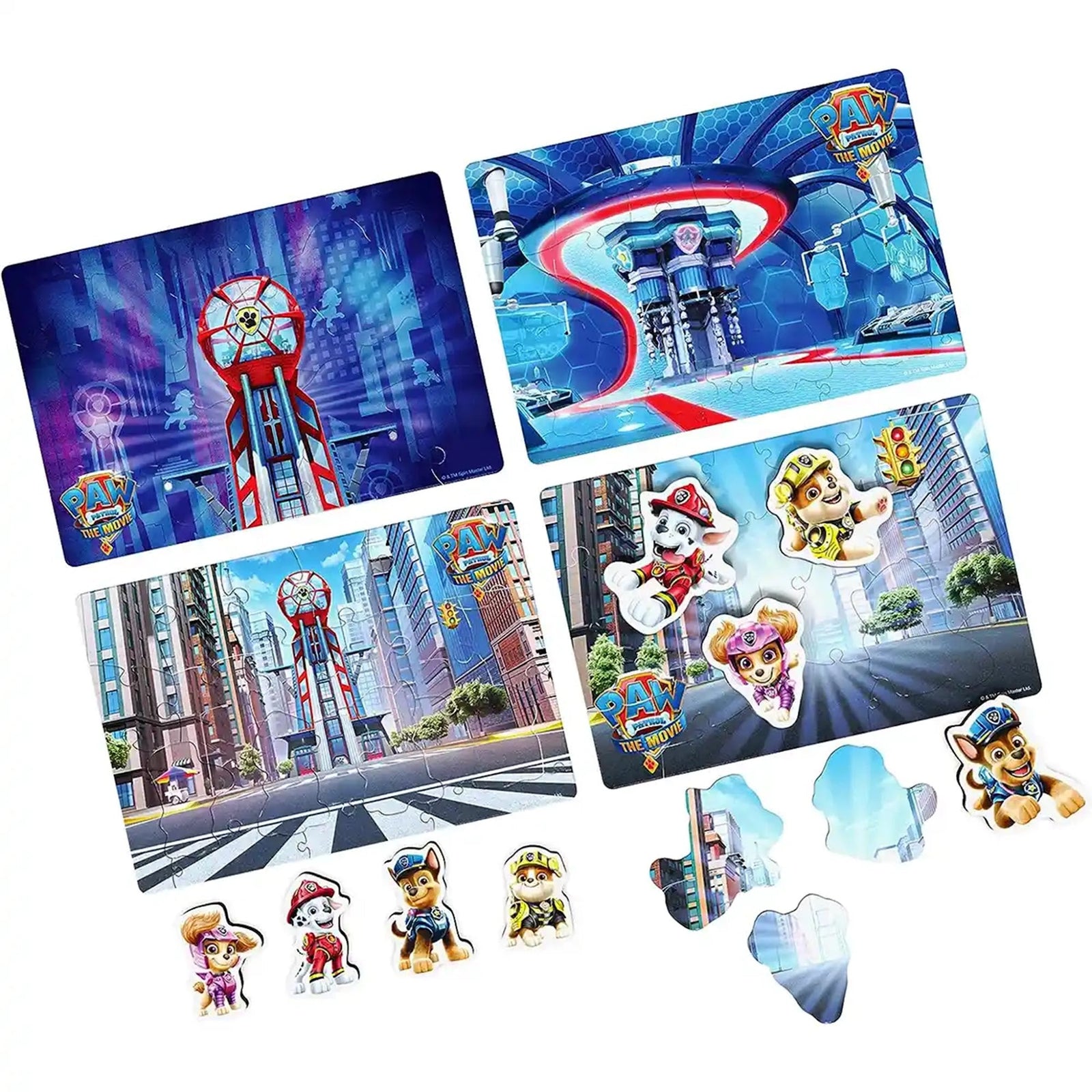 Puzzle Wood Paw Patrol Movie Scene 24pc