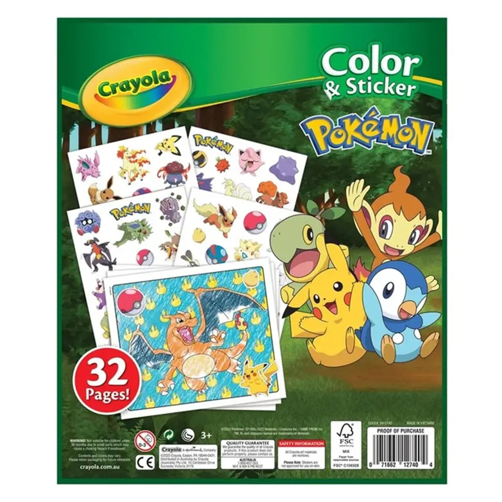 Color & Sticker, Pokemon
