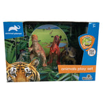 4 pcs Dinosaur open touch box