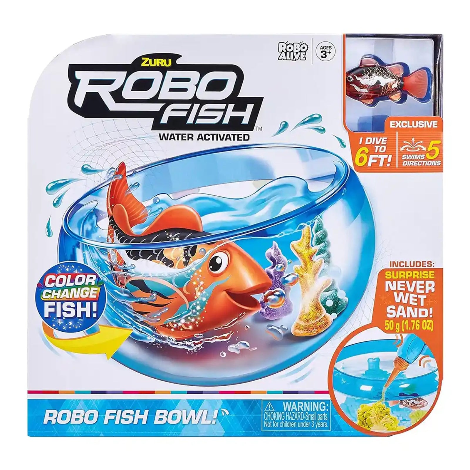 S001-ZURU ROBO ALIVE -ROBOTIC-ROBO FISH SERIES 1 Playset, Assortment