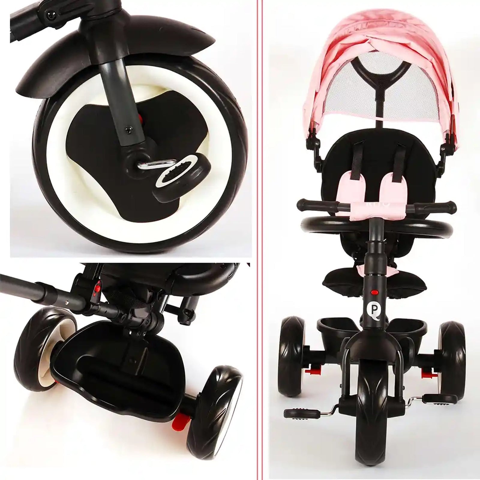 QPLAY RITO  folding trike red 10M-5Yrs old
