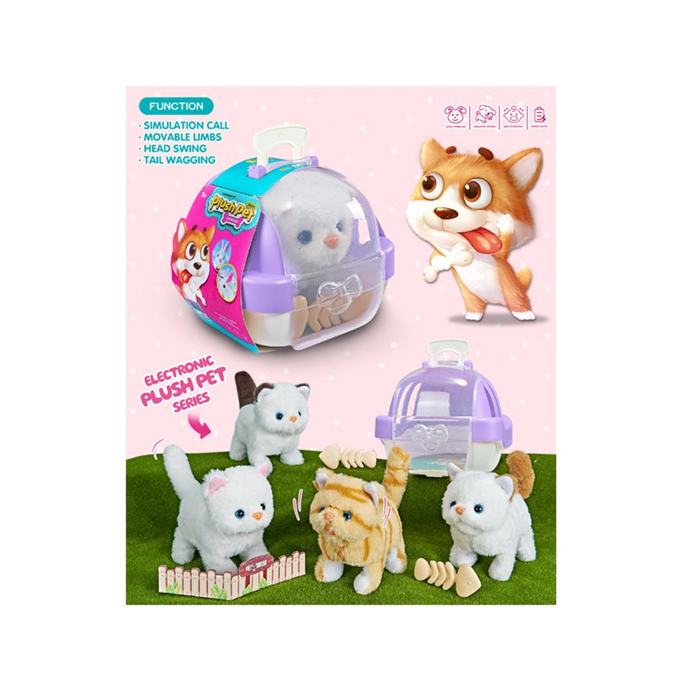 ELECTRONIC PLUSH PET - CAT WITH LIGHT ASS. 3YRS+