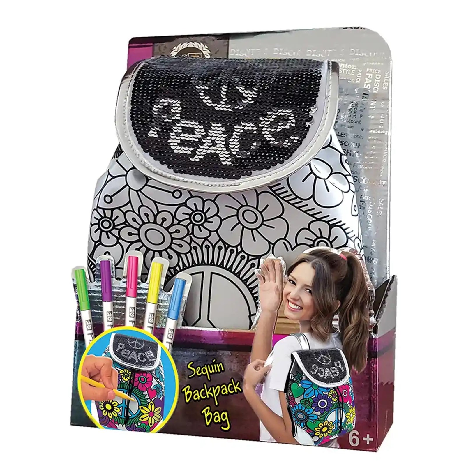 Fashion Time Backpack Reversible Sequins
