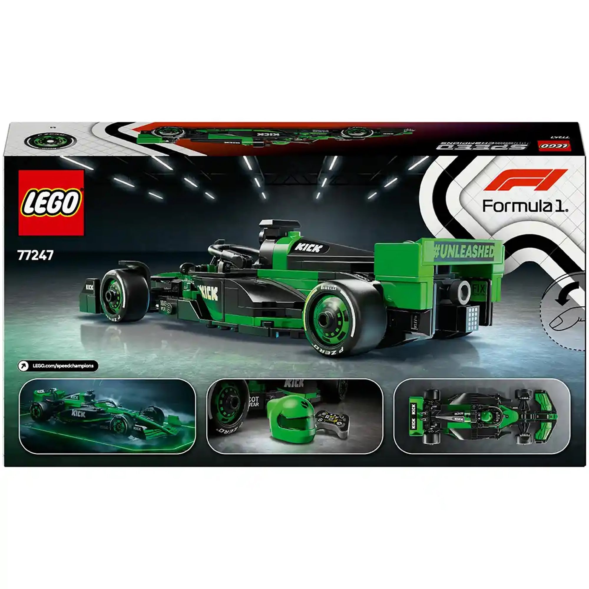 LEGO Speed Champions 77247 KICK Sauber F1 Team C44 Race Car