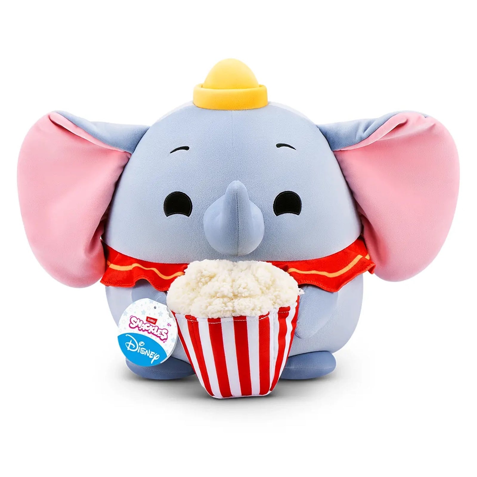 S001-PKC-SNACKLES-DISNEY PLUSH 14"-SERIES 1 Dumbo&Popcorn-HANG TAG