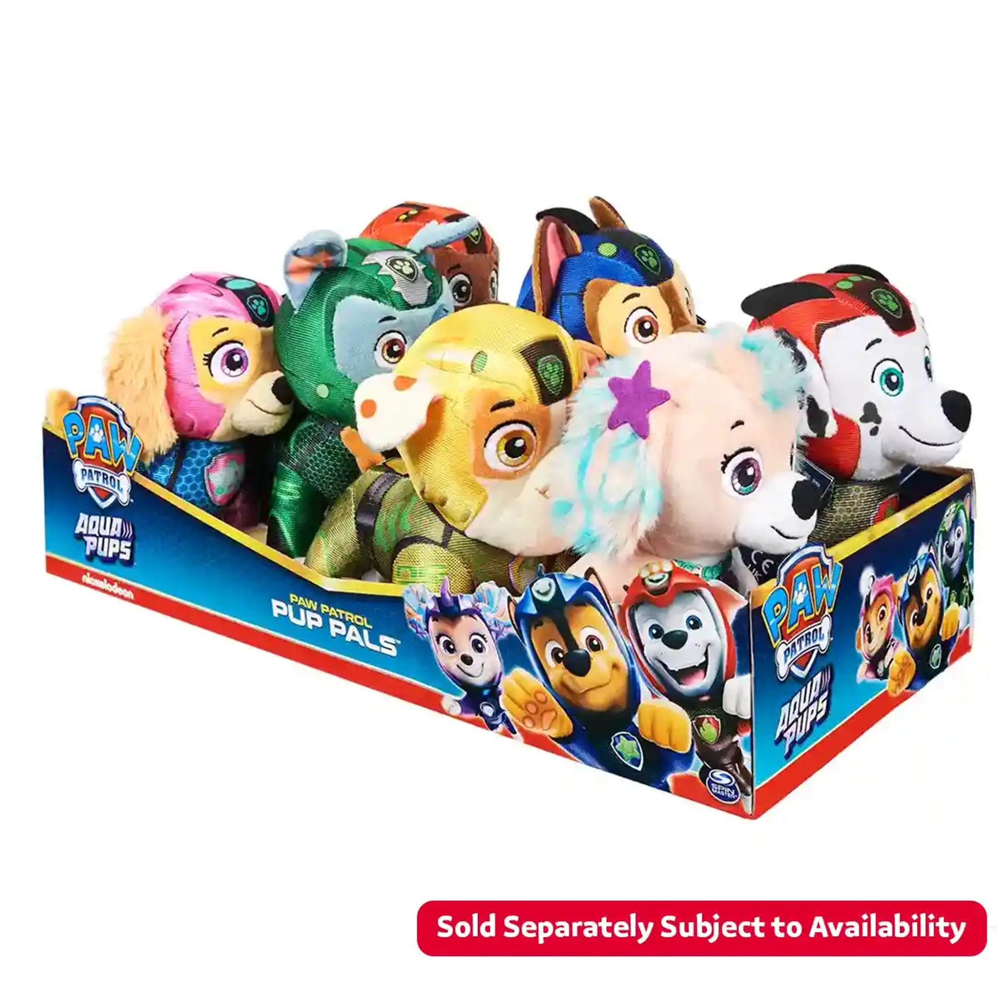 Paw Patrol Aqua Basic Plush Asst. CDU