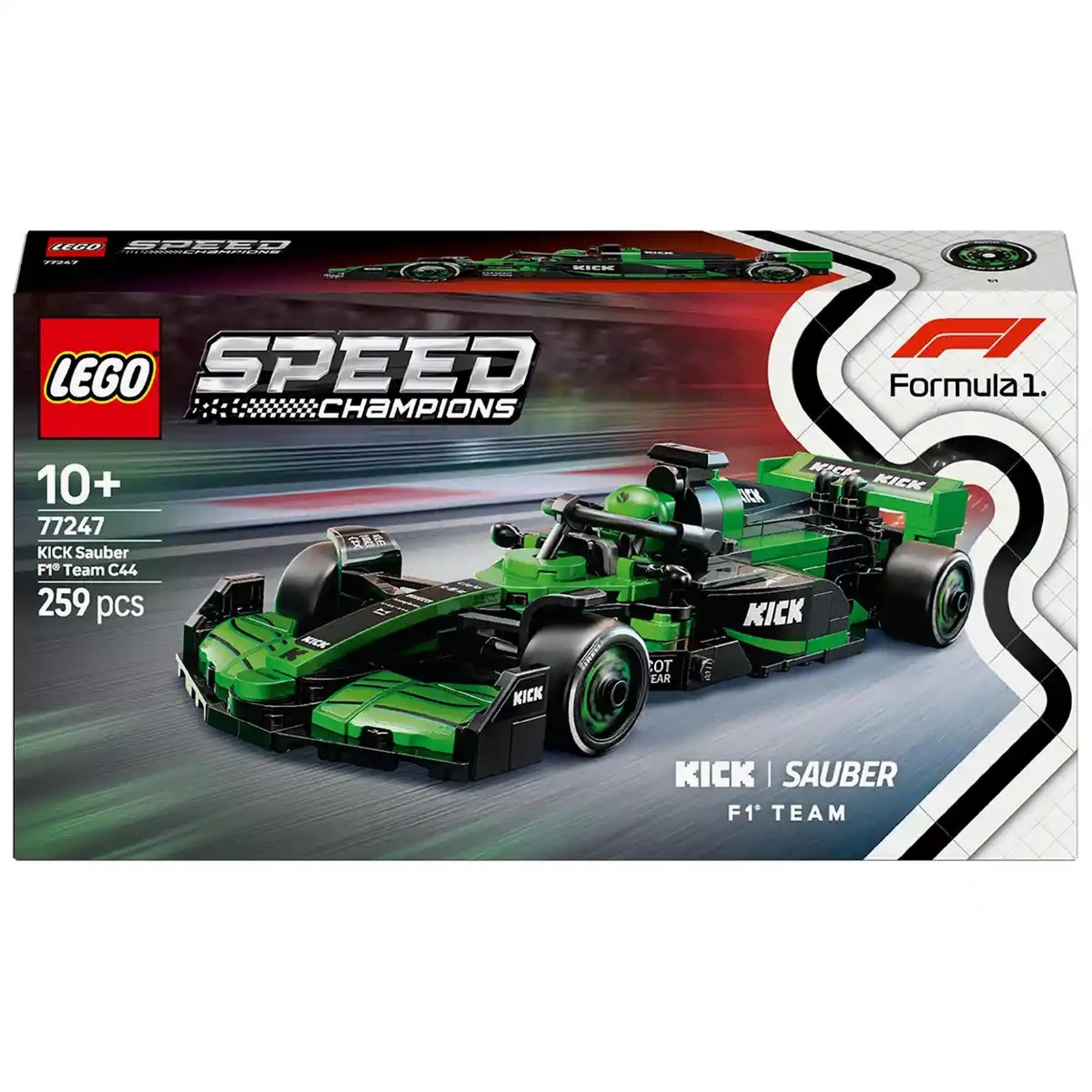 LEGO Speed Champions 77247 KICK Sauber F1 Team C44 Race Car