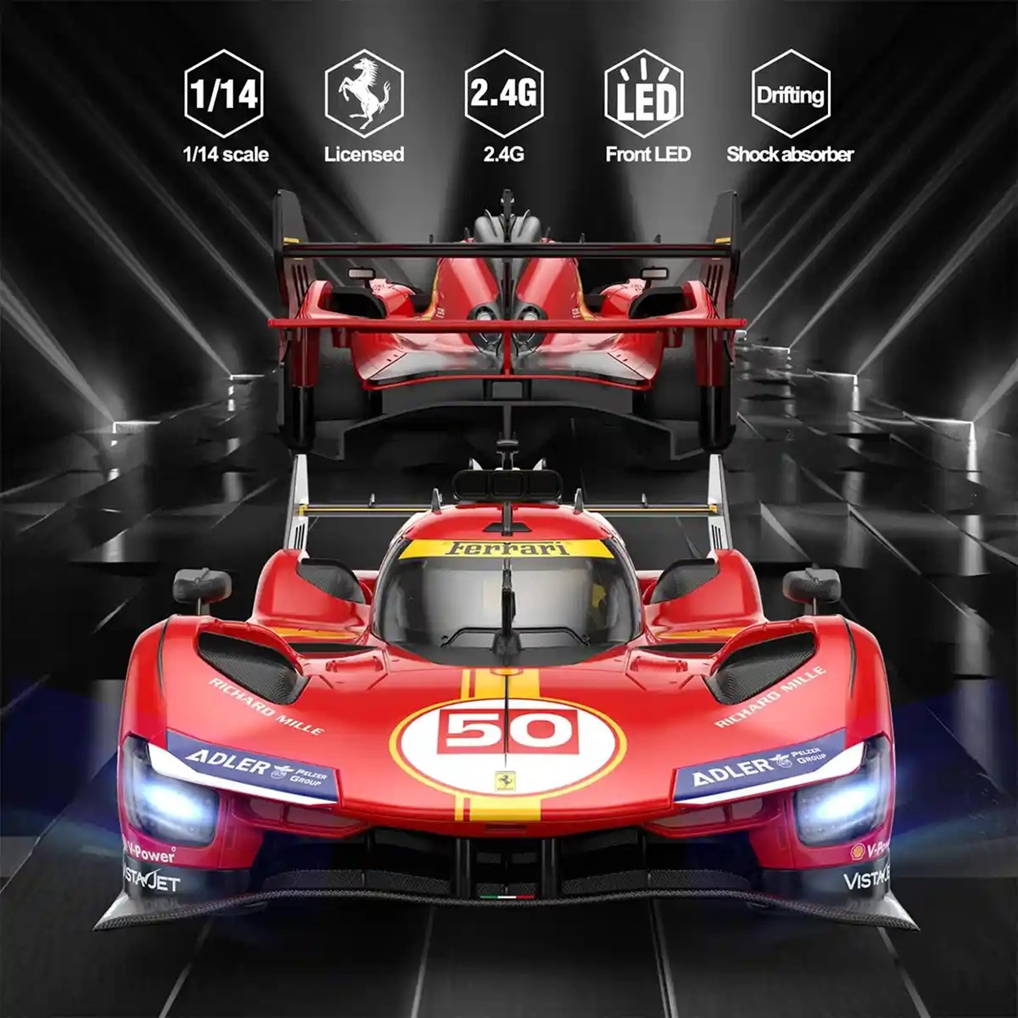 RASTAR R/C 1:14 Ferrari 499P - Red