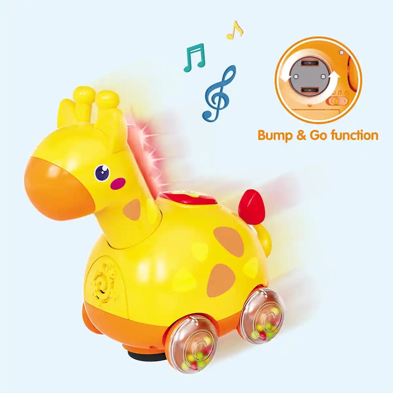 GIRAFFES MUSICAL TOYS 6M+