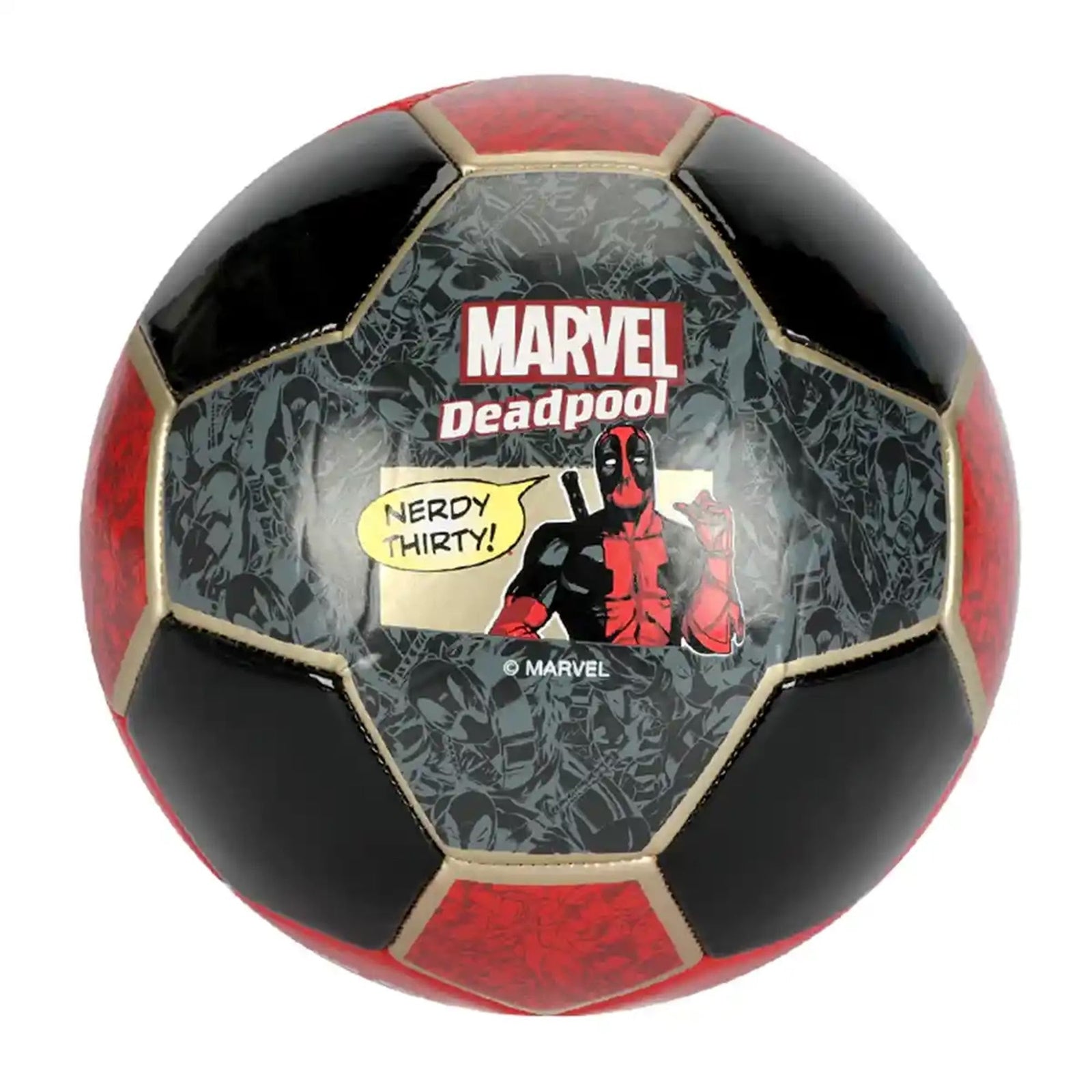 DEADPOOL METALIC FOOTBALL SZ5