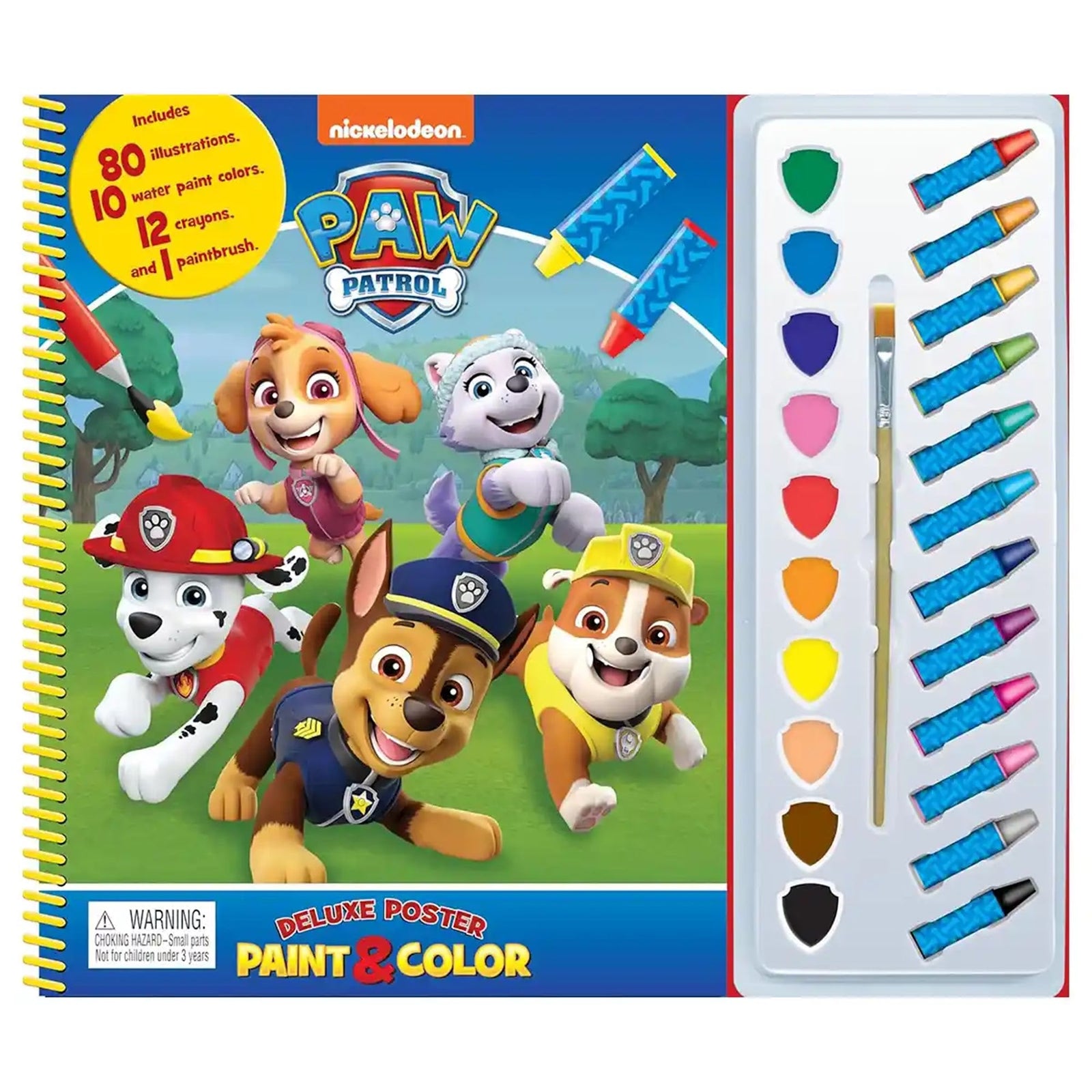 DISNEY PAW PATROL (w/TS4) DELUXE POSTER PAINT & COLOR