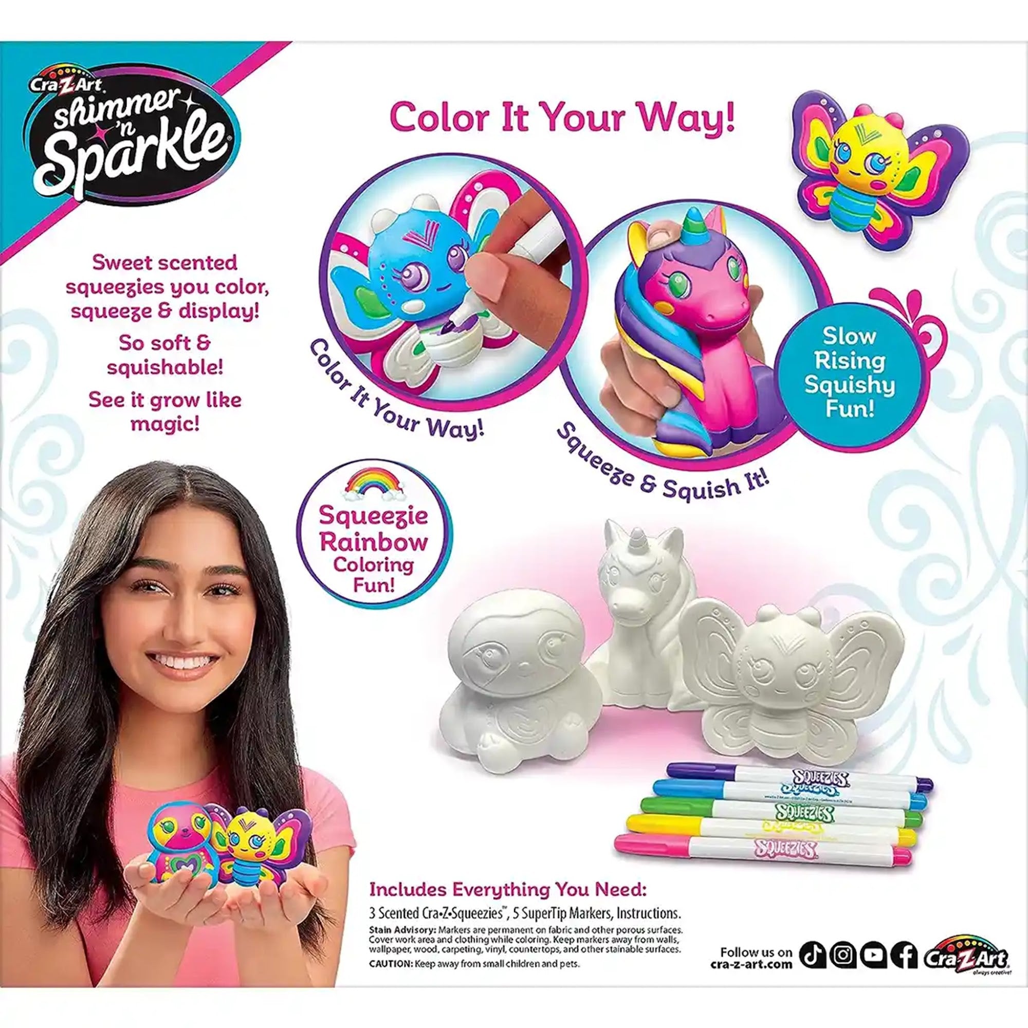 Shimmer N Sparkle Color Your Own Squeezie Fun
