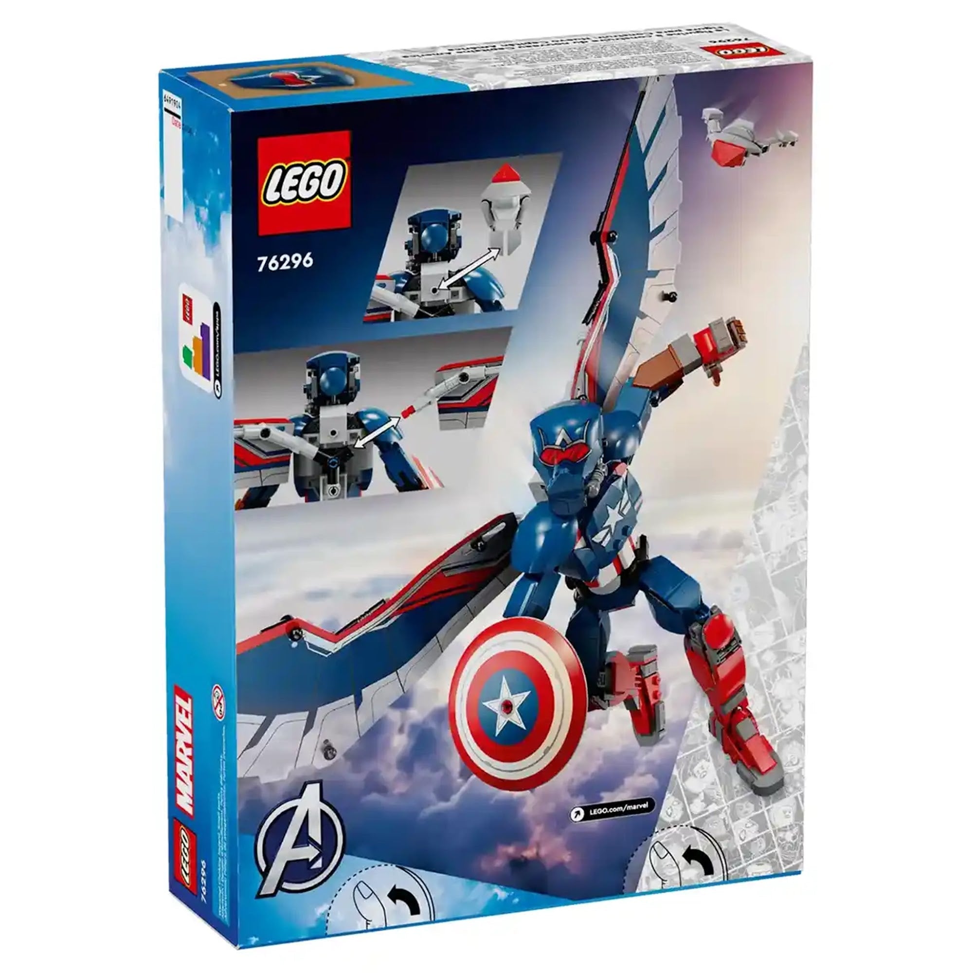 Lego Marvel New Captain America Construction Figure 76296
