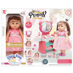 Tutu baby 14-inch Little Princess Doll pink w/ Dresser & acc