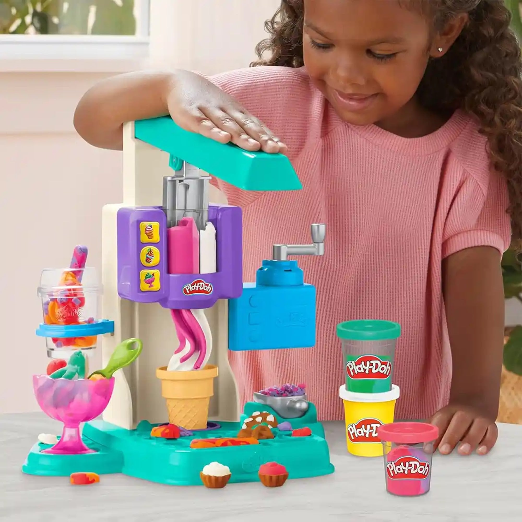 PD RAINBOW SWIRL ICE CREAM PLAYSET