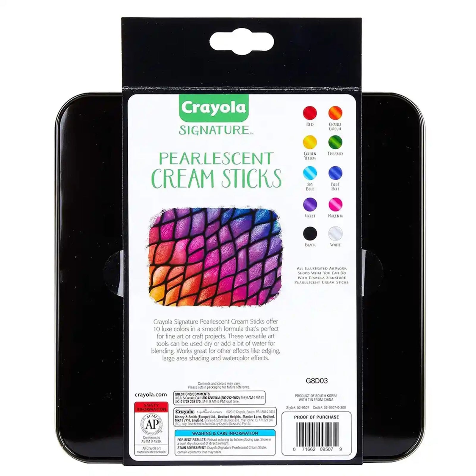 Crayola Signature, 10 ct. Pearlescent Gel Sticks