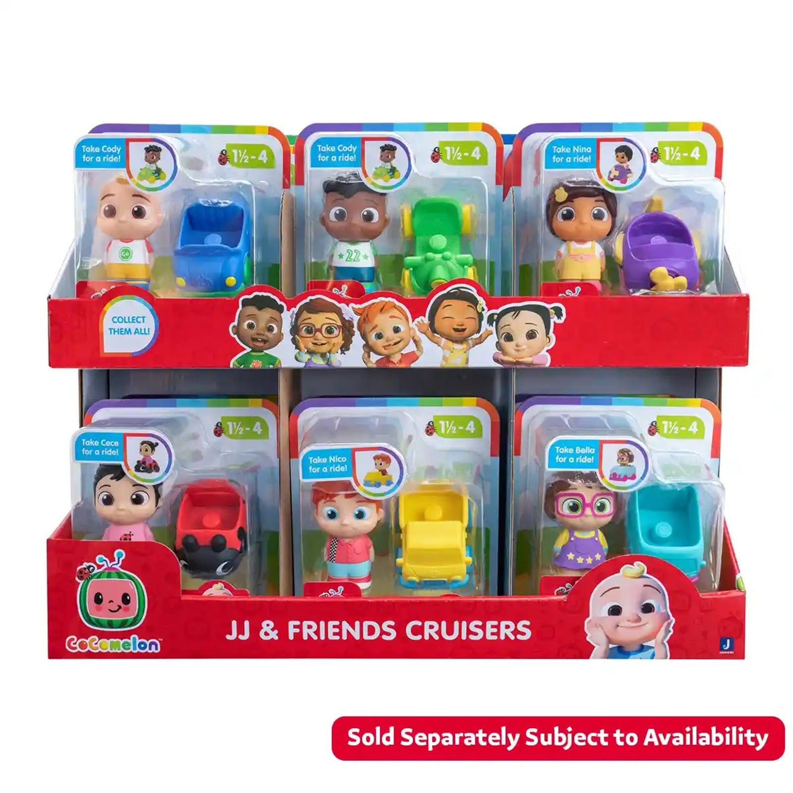 COCOMELON CRUISERS 6ASST pdq12 woc