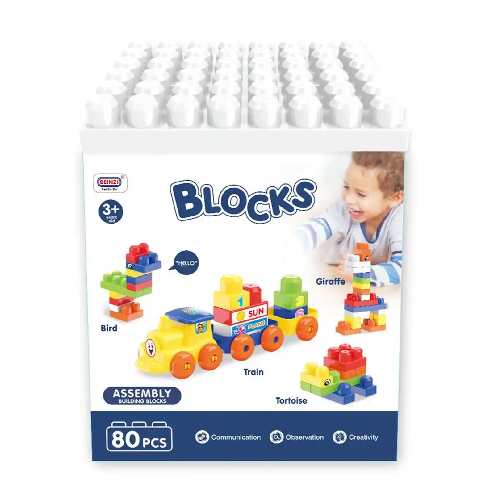 ANIMALS BUILDING BLOCKS FOR BOYS (80 PCS) AGE- 3YRS+
