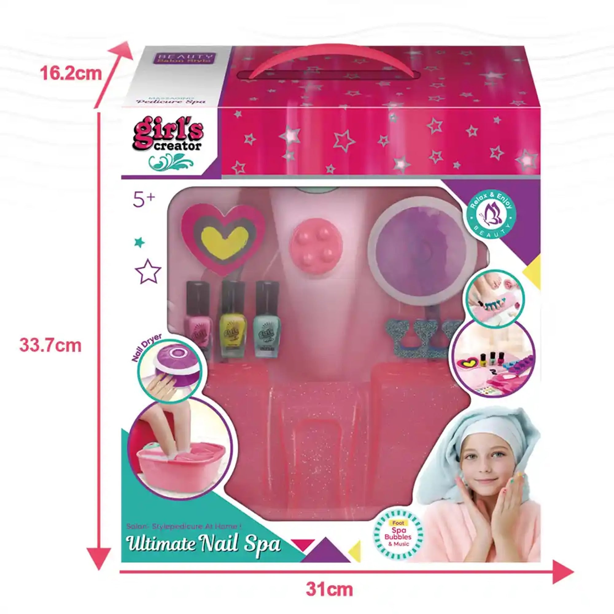 FOOT WASH BASIN NAIL ART SET 5YRS+