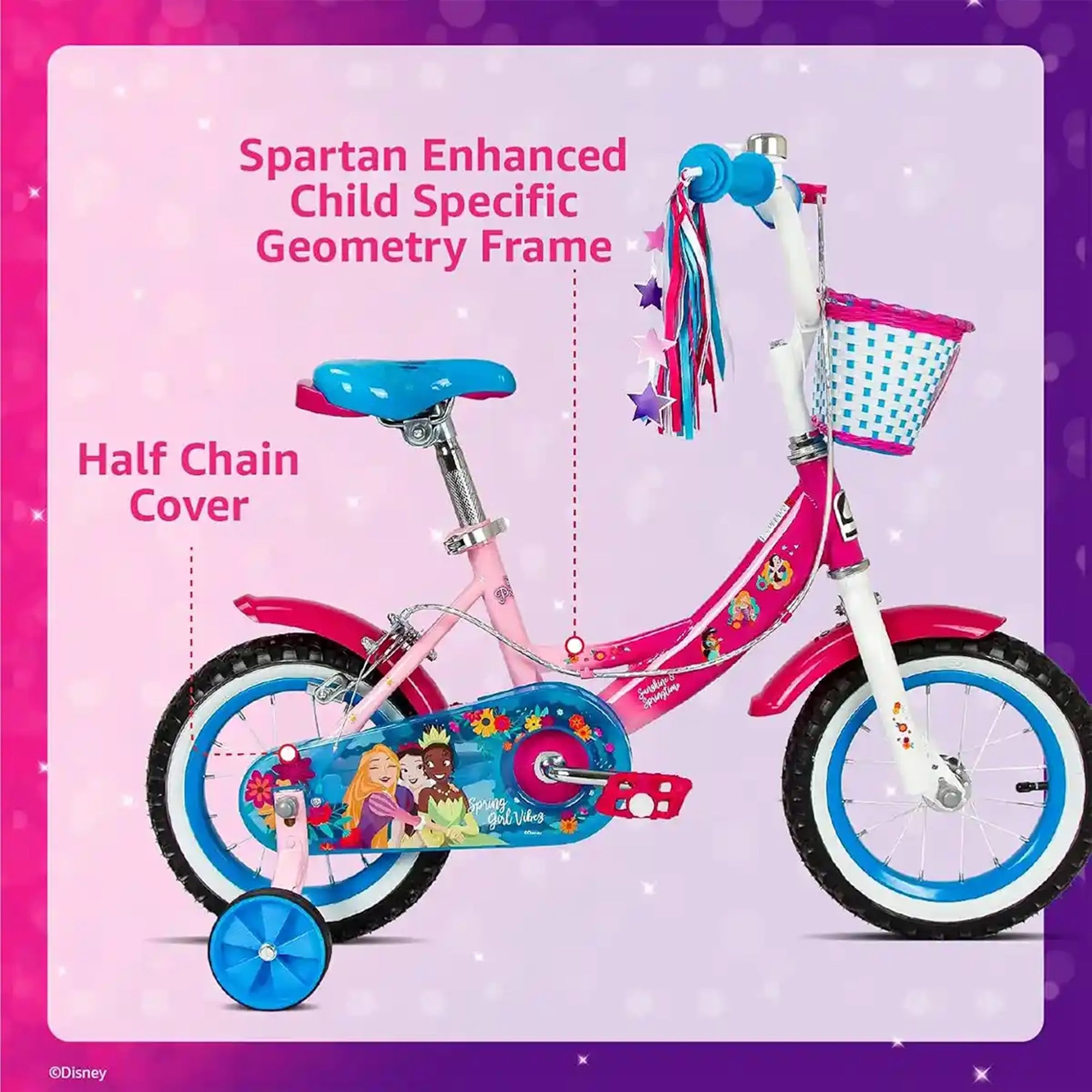 Spartan 12" Disney Princess Bicycle