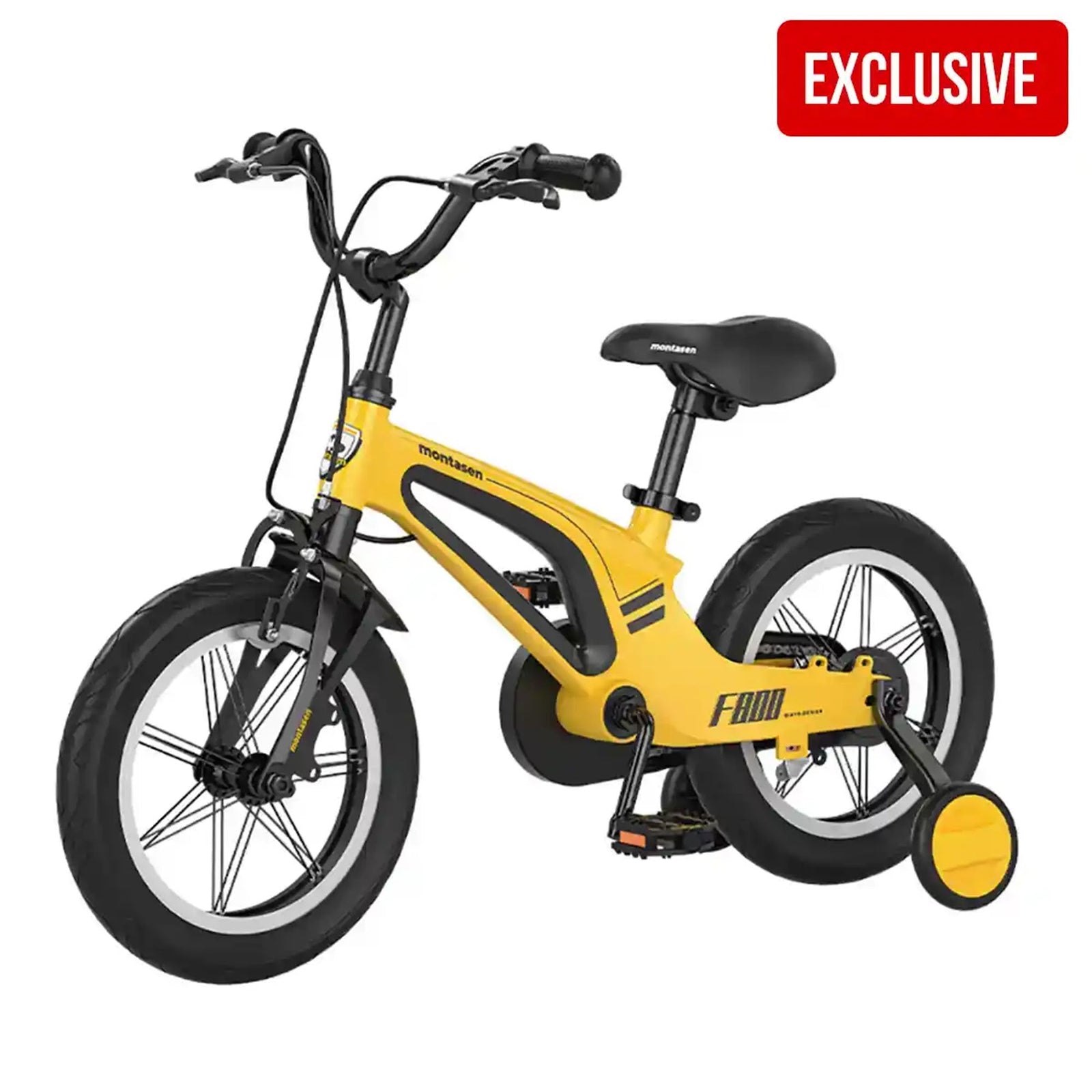 Montasen 14'' Magnesium Children Bike M-F800 YELLOW