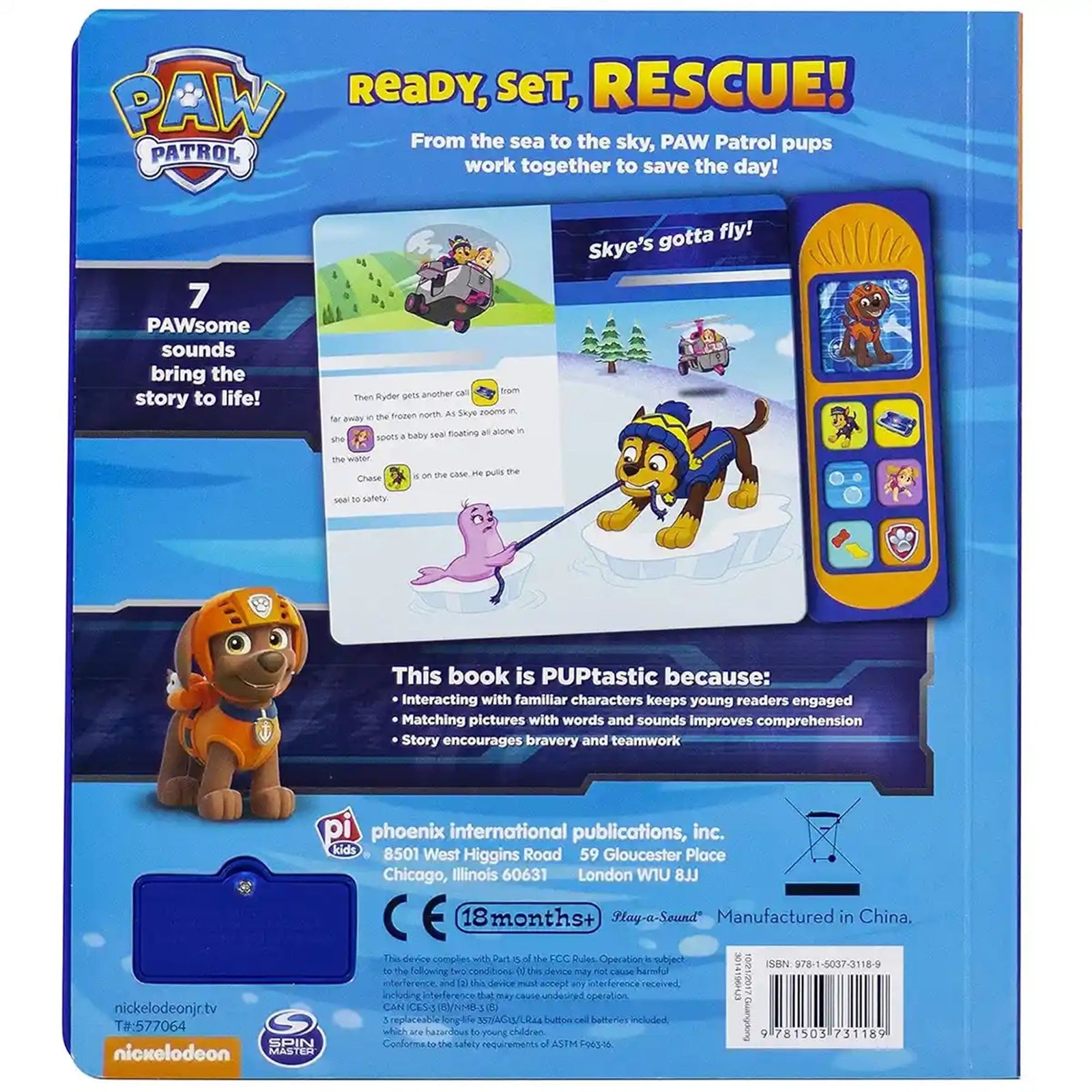 Little Sound Book  Paw Patrol Ready, Set, Rescue
