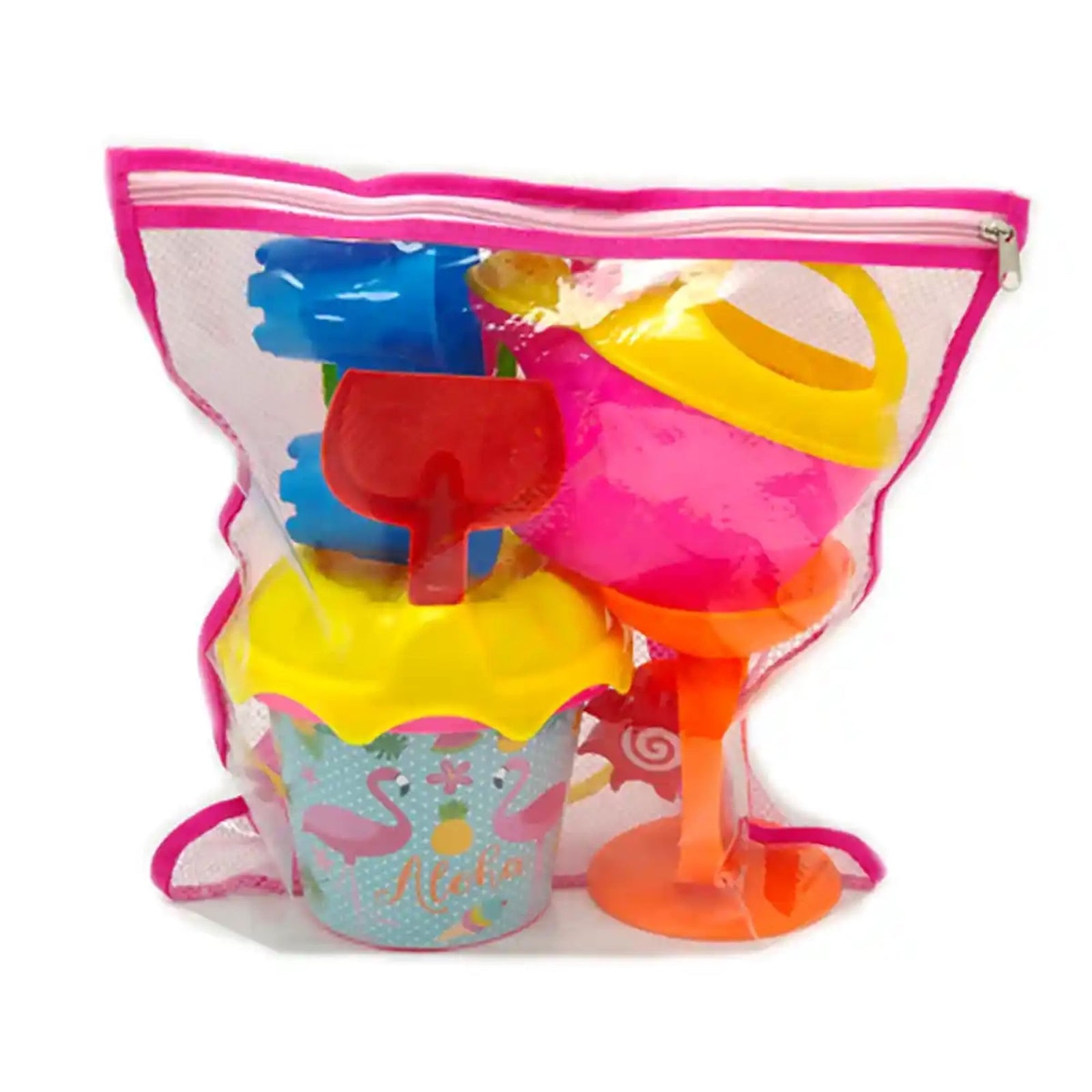 7PCS BEACH SAND TOYS SET 3YRS+