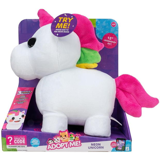 ADOPTME PLUSH NEON UNICORN 12 B/O