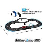 Mini Electric car track slot toy 1:43 Scale DIY Construction Race Tracks Sets For 6YRS+